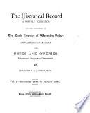 The Historical Record