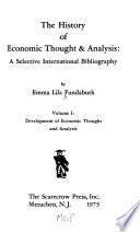 The History of Economic Thought & Analysis