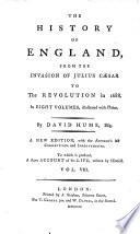 The History of England to the Revolution in 1688. New Edition, with the Author's Last Corrections, Etc