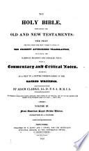 The Holy Bible Containing the Old and New Testaments