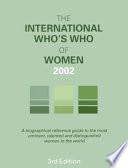 The International Who's Who of Women 2002