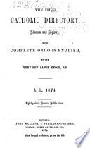 The Irish Catholic Directory, Almanac and Registry with Complete Ordo in English