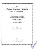 The Joshua Salisbury Family Book of Remembrance