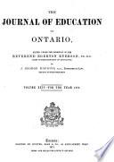 The Journal of Education for Upper Canada