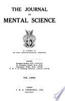 The Journal of Mental Science