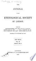 The Journal of the Ethnological Society of London