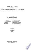 The Journal of the Indian Mathematical Society