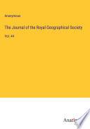 The Journal of the Royal Geographical Society