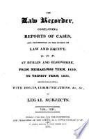 The Law Recorder