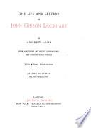 The Life and Letters of John Gibson Lockhart