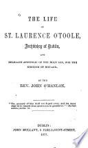 The Life of St. Laurence O'Toole, Archbishop of Dublin