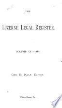The Luzerne Legal Register