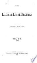 The Luzerne Legal Register