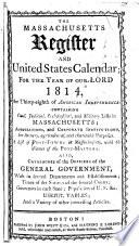 The Massachusetts Register and United States Calendar