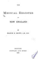 The Medical Register for New England