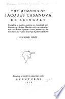 The Memoirs of Giacomo Casanova Di Seingalt