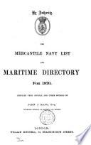 The Mercantile navy list. 1848 [4 issues], 49 [2 issues], 50-53,57-61,64-71,80,81,92-1939