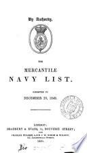 The Mercantile navy list. 1848 [4 issues], 49 [2 issues], 50-53,57-61,64-71,80,81,92-1939