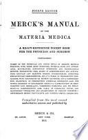The Merck Manual of Therapeutics and Materia Medica