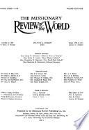 The Missionary Review of the World
