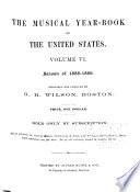The Musical Yearbook of the United States ...