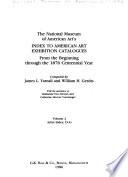 The National Museum of American Art's Index to American Art Exhibition Catalogues: Artist index, D-G