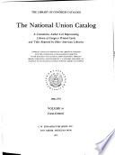 The National Union Catalog