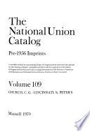 The National Union Catalog, Pre-1956 Imprints
