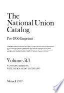The National Union Catalog, Pre-1956 Imprints