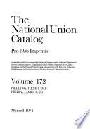 The National Union Catalog, Pre-1956 Imprints