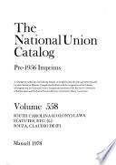 The National Union Catalog, Pre-1956 Imprints