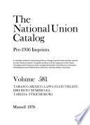 The National Union Catalog, Pre-1956 Imprints