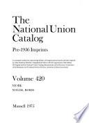 The National Union Catalog, Pre-1956 Imprints