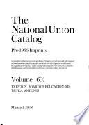 The National Union Catalog, Pre-1956 Imprints