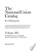 The National Union Catalog, Pre-1956 Imprints
