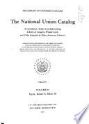 The National Union Catalogs, 1963-