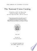 The National Union Catalogs, 1963-