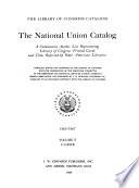 The National Union Catalogs, 1963-