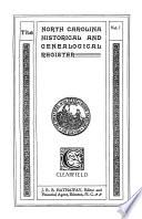 The North Carolina Historical and Genealogical Register