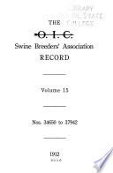The O.I.C Swine Breeders' Association Record