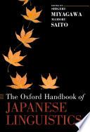 The Oxford Handbook of Japanese Linguistics