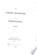 The Parish Registers of Frostenden, Suffolk