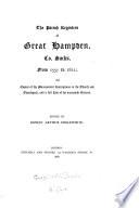 The Parish Registers of Great Hampden, Co. Bucks, from 1557 to 1812