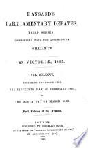 The Parliamentary Debates