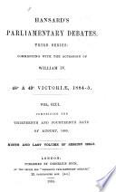 The Parliamentary Debates (official Report[s]) ...