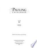 The Pauling Catalogue: Biographical, personal safe