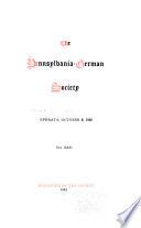 The Pennsylvania-German Society