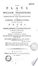 The Plays of William Shakspeare