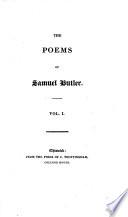 The Poems of Samuel Butler. (The Life of Samuel Butler. By Dr. Johnson.) [With a Portrait.]