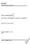 The Poetic Achievement of Xavier Villaurrutia